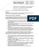 GOP-Pro-01 Trabajo Seguro, uso de equipos y herramientas