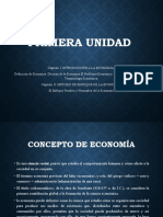 Primera Unidad - Introducción A La Economía - Ing. Electrónica