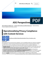 Operationalizing Privacy Compliance With Content Services - Asg Technologies Asg