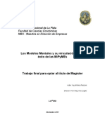 Panzoni. Los Modelos Mentales y Su Vinculación Con El Éxito de Las MiPyMEs PDF