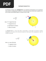 Centrifugal or Centripetal Force