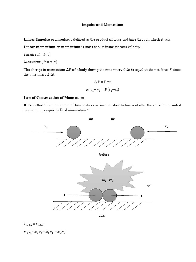 Law of Conservation of Momentum | PDF | Collision | Momentum