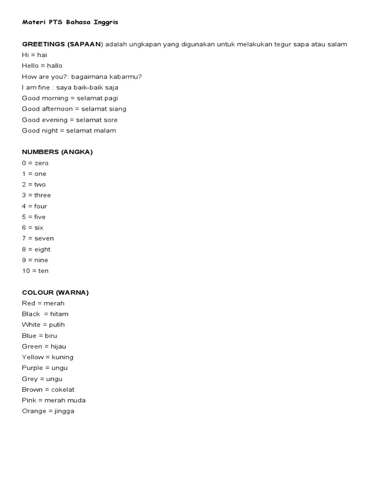 Materi PTS Numbers | PDF | Career & Growth | Cooking, Food & Wine
