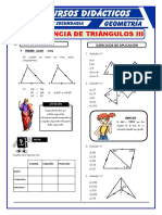 Tercer Caso de Congruencia de Triangulos para Tercero de Secundaria PDF