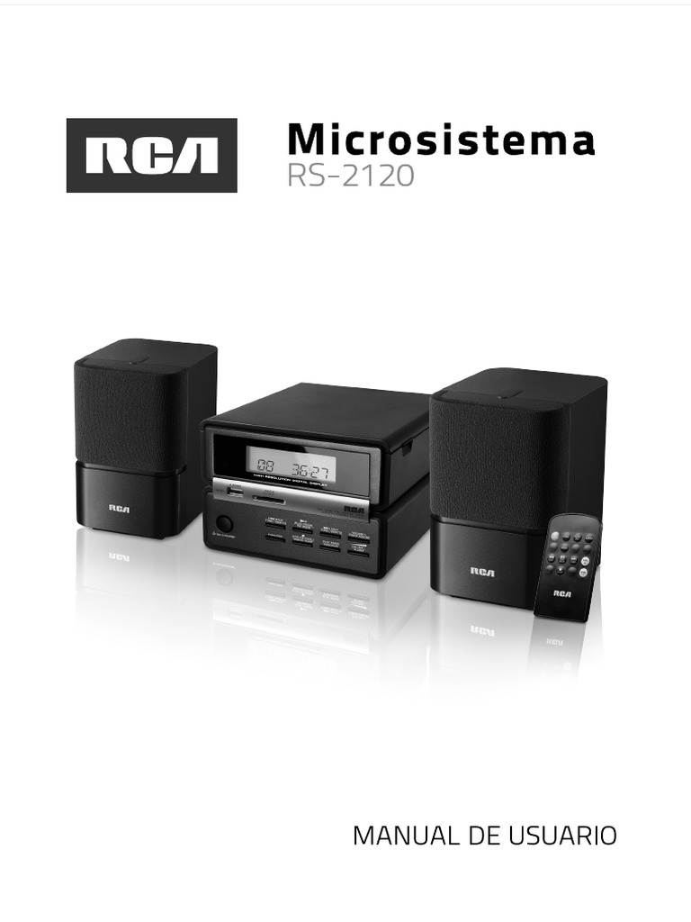 Manual de Usuario Minicomponente RCA | PDF | USB | Memoria USB