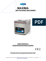 Maxima Vacuum Packing Machines User Manual