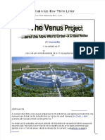 PDF The Venus Project and The New World Order