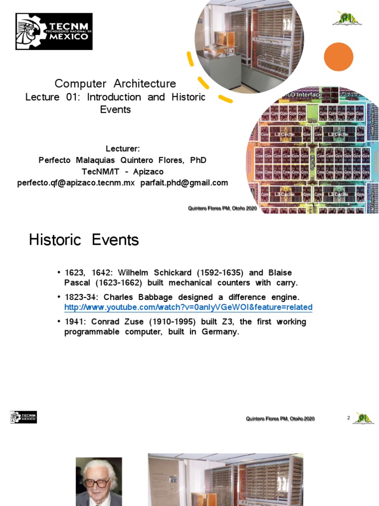 CA Lecture 01 Compressed | PDF | Computer Program | Programming