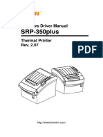 SRP-350plus: Windows Driver Manual