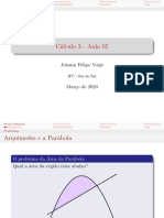 Cálculo 3 - Aula 05: Johann Felipe Voigt