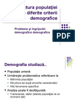 Demografie - Structura Populatiei