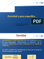 Densidad y Peso Especifico