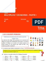 4° - Matemática - Múltiplos y Divisores I