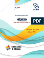 Manual de Algebra Alumno Dgeti PDF