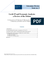 Covid-19 Economic Analysis: SIR Macro Models