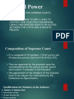 Judicial Power and Composition of the Philippine Supreme Court