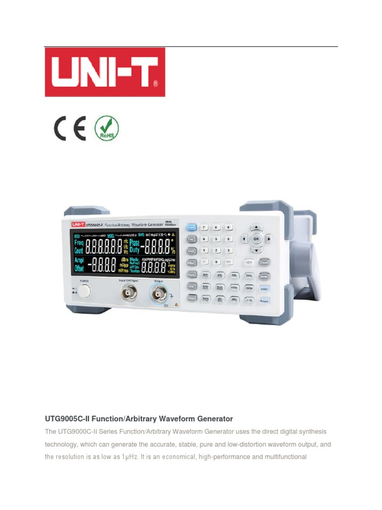 Uni T Datasheet – Download Center – XTAEII