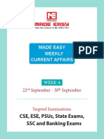 Cse, Ese, Psus, State Exams, SSC and Banking Exams: Made Easy Weekly Current Affairs