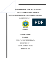 "Universidad Nacional Del Altiplano" "Facultad de Ciencias Agrarias" "Escuela Profesional de Ingenieria Topografica Y Agrimensura"