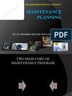 Maintenance Planning: Building Maintenance Ii (Bsr307)