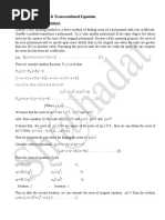 Solution of Algebraic & Transcendental Equation: Graeffe's Root Squaring Method