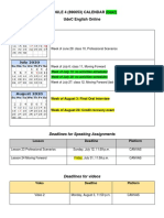 Module 4 (890053) Calendar (New!) Udec English Online: Deadlines For Speaking Assignments