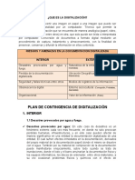 Plan de Contingencia de Digitalización