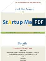 Tile of The Name: Use This PPT Format / Own But Should Address All The Points Asked in This