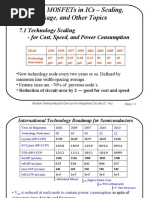 Chapter 7 Mosfets in Ics - Scaling, Leakage, and Other Topics