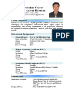 Md. Anisur Rahman: Curriculum Vitae of