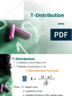 T-Distribution: - Qties