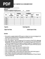 Work From Home Report Template