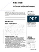 Chemical Bonds: Writing Formulas and Naming Compounds