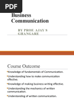 Business Communication: by Prof. Ajay S Ghangare