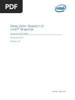 Deep Color Support of Intel Graphics: Technical White Paper