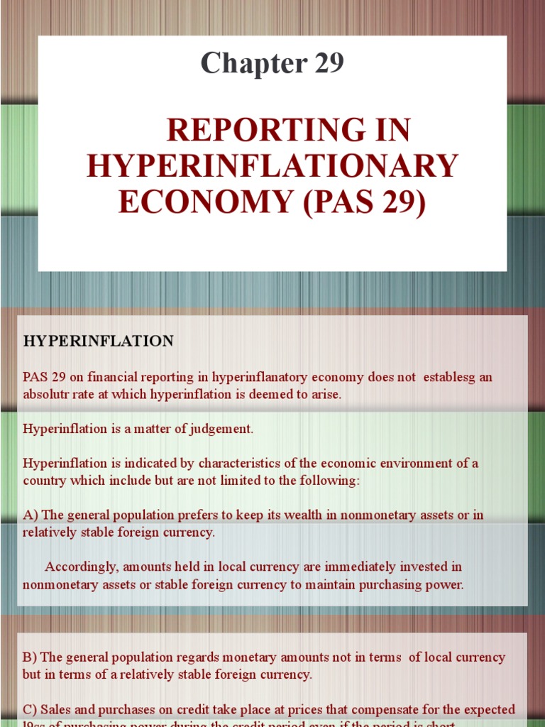 Hyperinflation Reporting Guidelines (PAS 29) | PDF | Money | Economies
