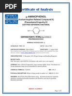 Certificate of Analysis: 4-Aminophenol