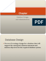 Database Design, and Administration