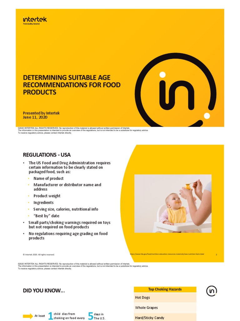 2020-06-11 - Intertek Webinar - Determining Suitable Age For Food ...