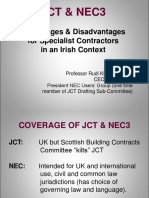 Advantages & Disadvantages For Specialist Contractors in An Irish Context