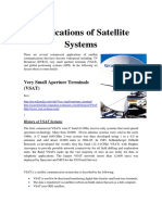 Applications of Satellite Systems: Very Small Aperture Terminals (VSAT)