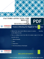 Factors Affecting The Regain of Textile Fiber