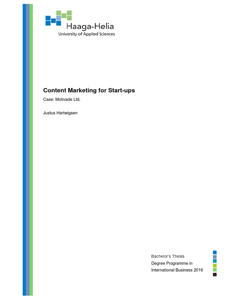 Content Marketing For Startups | PDF | Target Audience | Search Engine ...