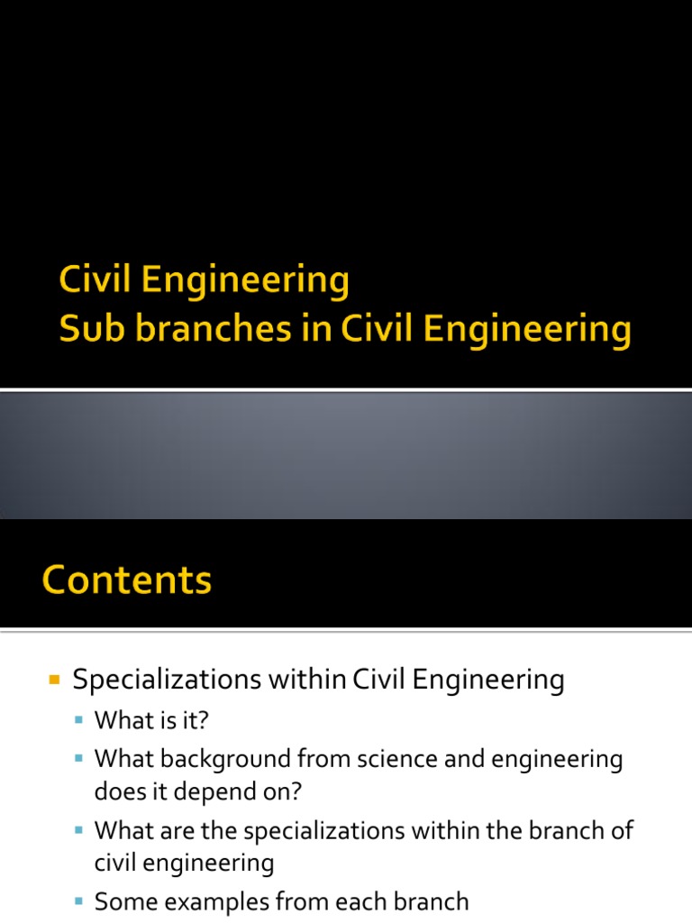 Civil Engineering Specializations PDF Environmental Engineering