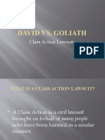 David vs. Goliath: Class Action Lawsuits