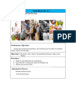 Task Sheet No. 2.1: Title: Prepare Market List For Day