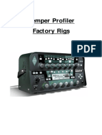 Kemper Profiler Factory Rigs