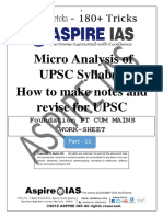 Learn PT Tricks - 180+ Tricks: Micro Analysis of UPSC Syllabus How To Make Notes and Revise For UPSC