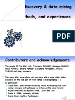 Knowledge Discovery & Data Mining Tools, Methods, and Experiences