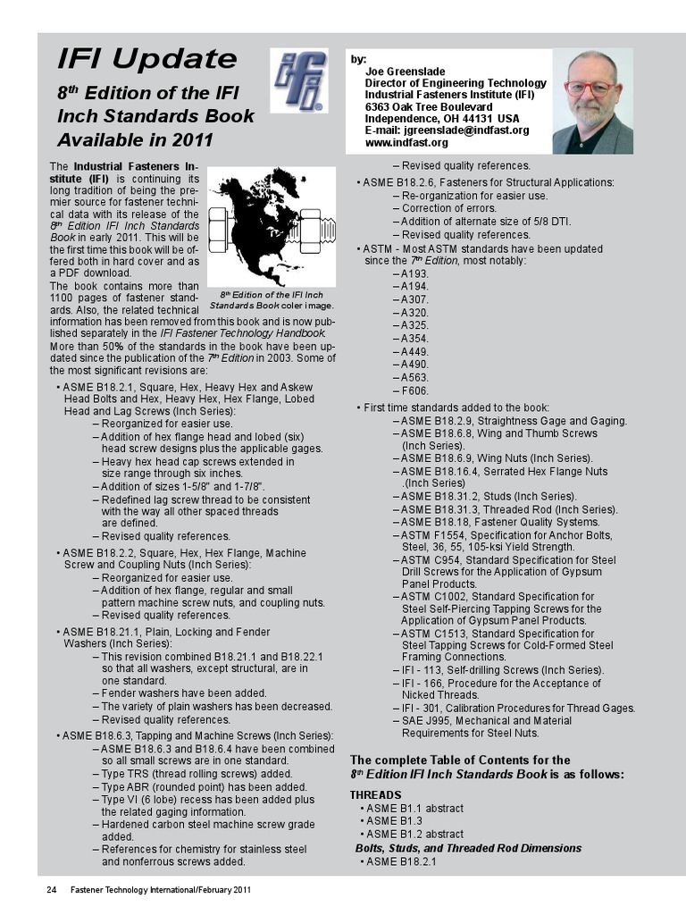 ASME Standard List | PDF | Joining | Screw